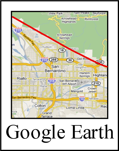 san andreas fault line map